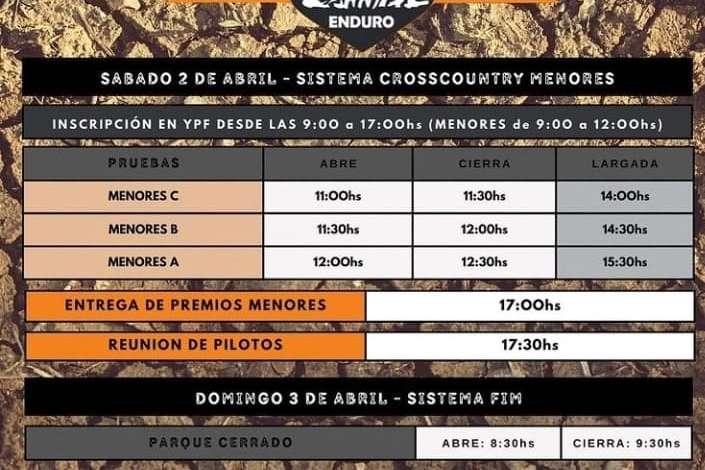 En La Cumbre se larga la 2da fecha del Campeonato de Enduro